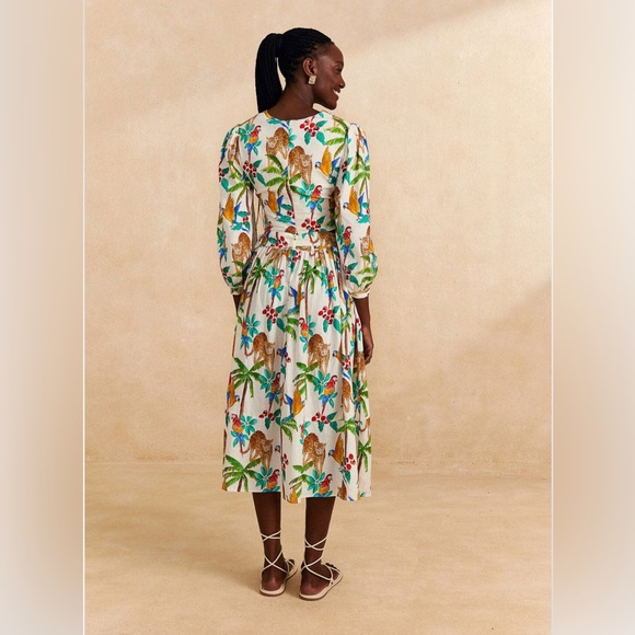 NWT FARM Rio Tropical Paradise Midi Skirt - Picture 6 of 9